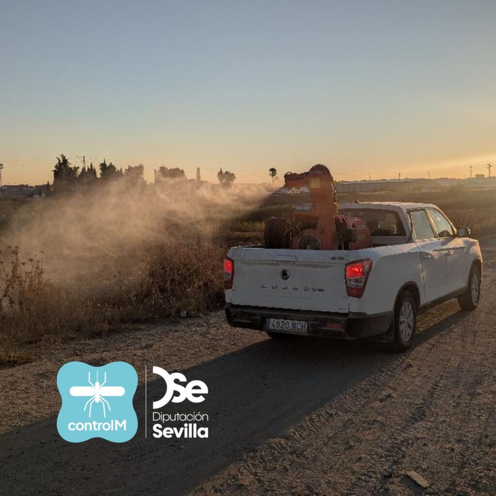 Aviso de tratamiento adulticida para el control de mosquitos transmisores del virus del Nilo occidental (VNO) en Utrera, Sevilla