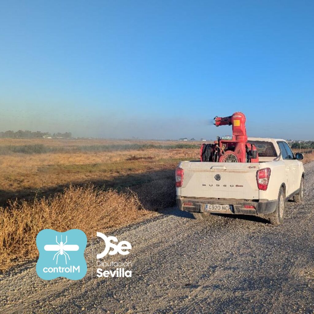 Aviso de tratamiento adulticida para el control de mosquitos transmisores del virus del Nilo occidental (VNO) en Dos Hermanas, Sevilla