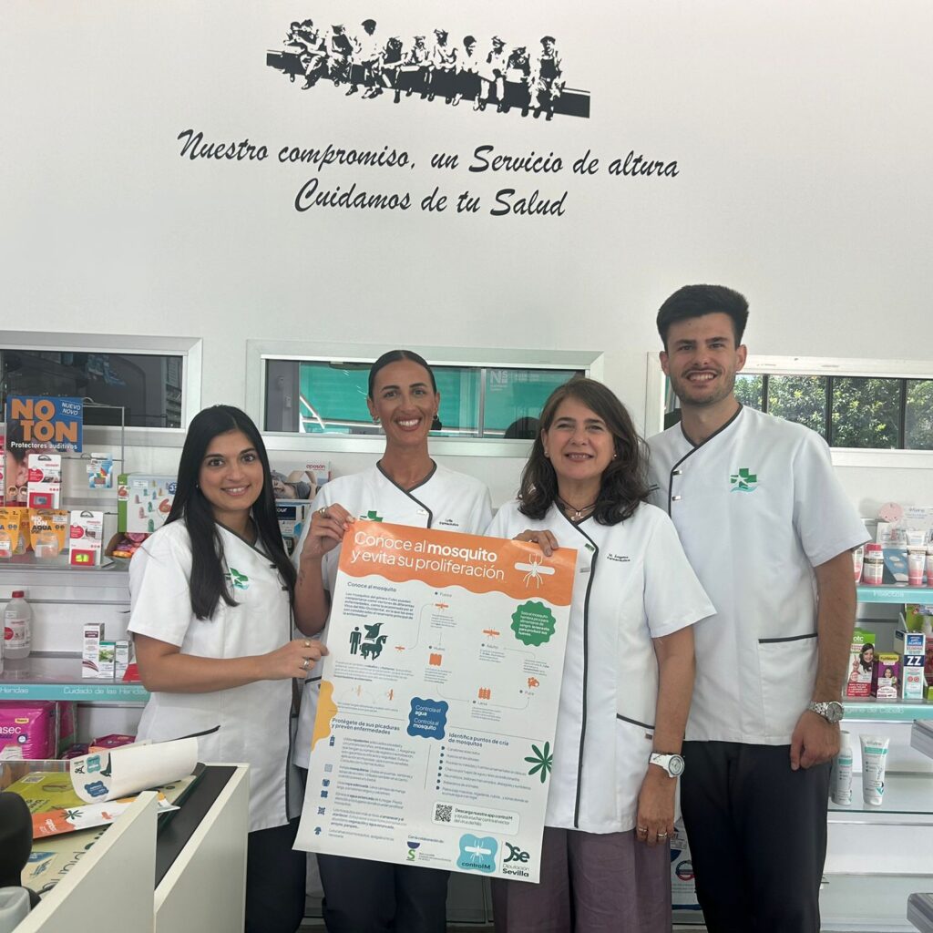 El Consejo General de Farmacéuticos reconoce la campaña impulsada por la Diputación y el Colegio de Farmacéuticos de Sevilla para prevenir las picaduras de los mosquitos